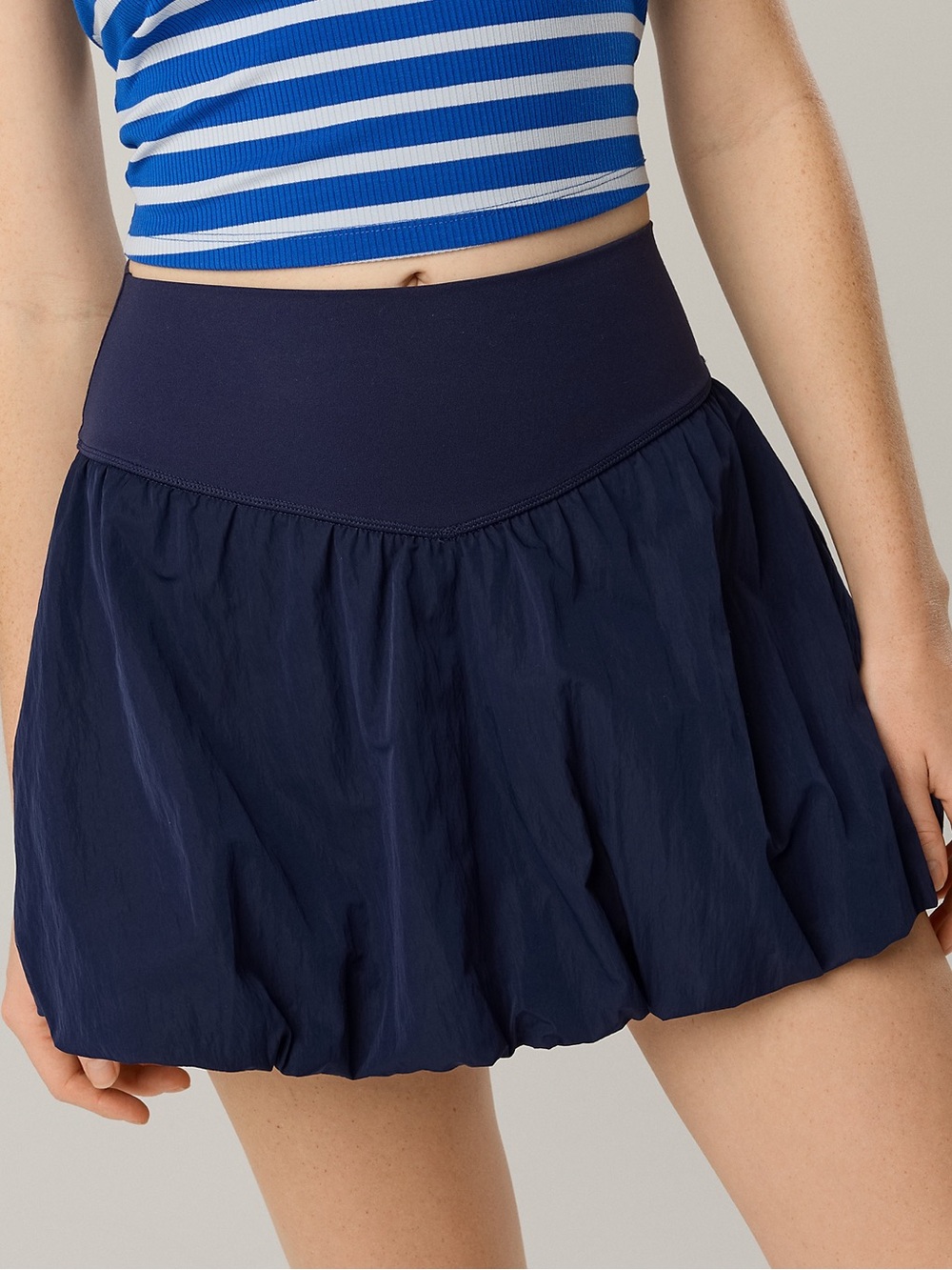 Offline by Aerie Real Me Bubble Skort Women’s Medium Navy Blue